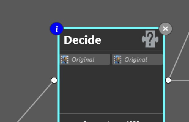 The Analyze action's configuration dialog, showing Color Data settings with no summary visible from outside the node.