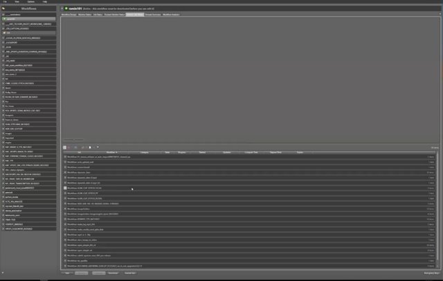 The Domain Monitor Status and Job Status tabs shown adjacent to each other with no visual distinction in hierarchy.